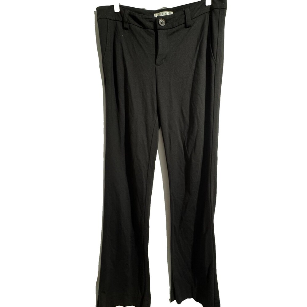 CAbi Pants Favorite Trouser Flare Bootcut 141L Black Ponte Knit Stretch SZ 10